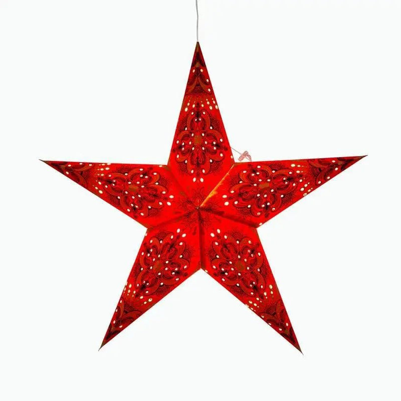 Floral Star Lantern - My SensibiliTeas - paper star lantern from Artschatz