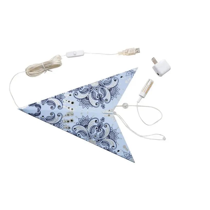 Floral Star Lantern - My SensibiliTeas - paper star lantern from Artschatz