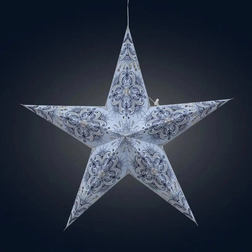 Floral Star Lantern - My SensibiliTeas - paper star lantern from Artschatz
