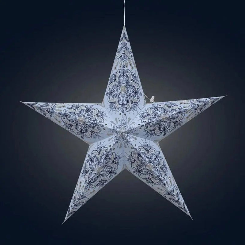 Floral Star Lantern - My SensibiliTeas - paper star lantern from Artschatz