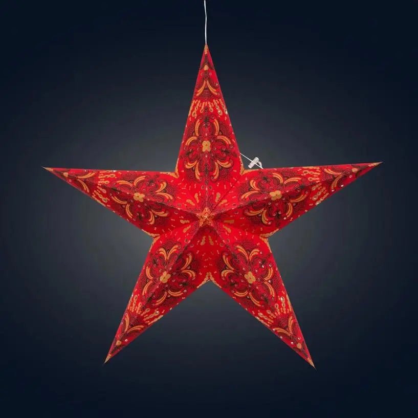 Floral Star Lantern - My SensibiliTeas - paper star lantern from Artschatz