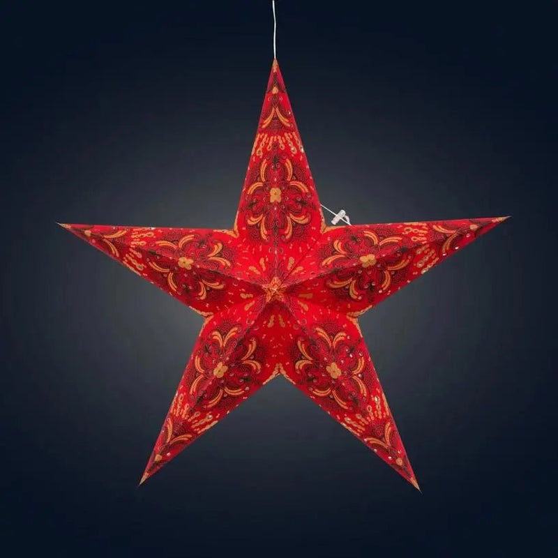 Floral Star Lantern - My SensibiliTeas - paper star lantern from Artschatz