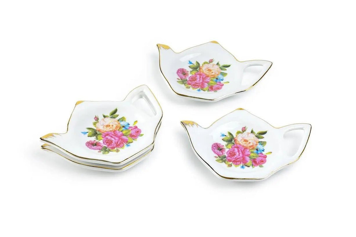 Floral Tea Bag Holder - My SensibiliTeas - tea bag holder from Grace Teaware