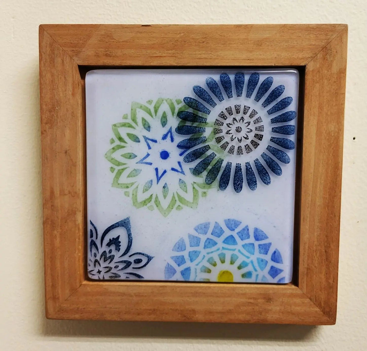 Framed Fused Glass Mandala - My SensibiliTeas - Wall Art from Crazy About Glass