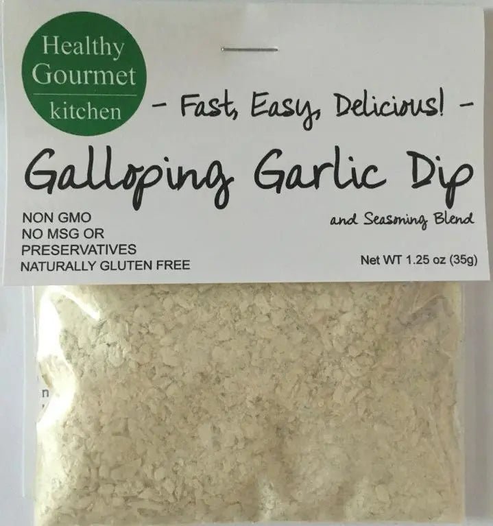 Galloping Garlic Horseradish Dip Mix - My SensibiliTeas - spice blend for dip from Healthy Gourmet Kitchen