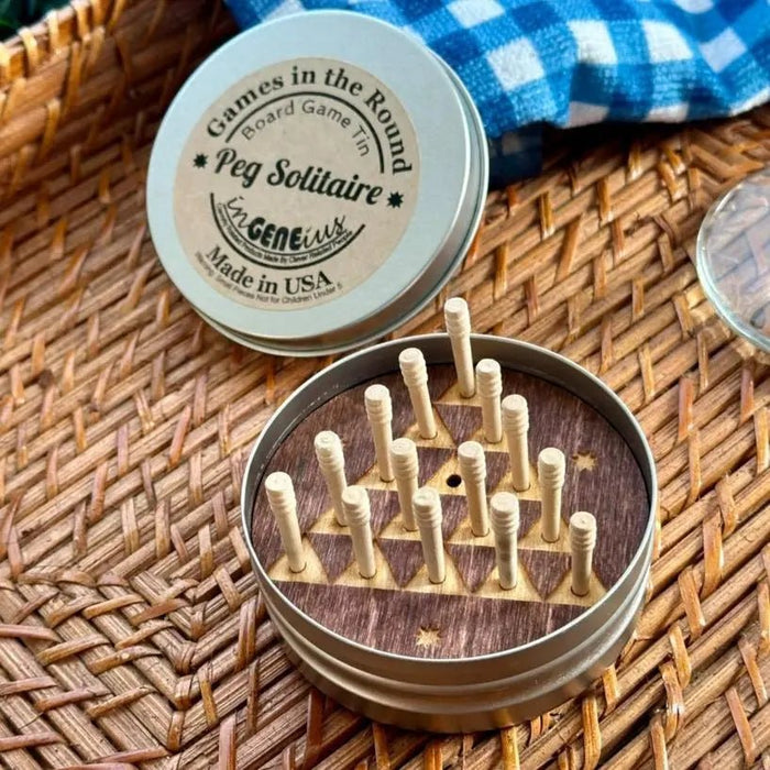 Games in the Round - Peg Solitaire - My SensibiliTeas - Travel Game from Ingeneius