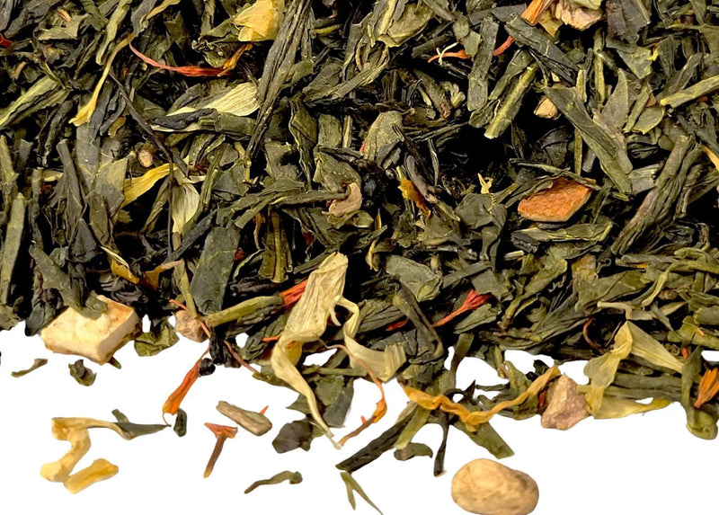 Ginger Orange Peach Green Tea - My SensibiliTeas - refreshing green tea from SensibiliTeas