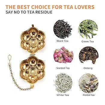 Gold Flower Tea Infuser - My SensibiliTeas - tea infuser from varies