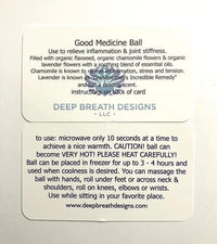 Good Medicine Ball - My SensibiliTeas - self care from Deep Breath Design's