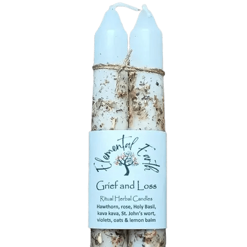 Grief and Loss Herbal Intention Candles - My SensibiliTeas - healing candles from Elemental Earth Shop