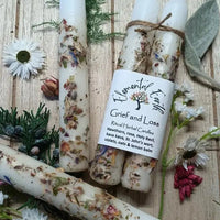 Grief and Loss Herbal Intention Candles - My SensibiliTeas - healing candles from Elemental Earth Shop