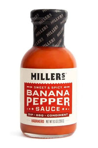 Habanero Banana Pepper Sauce - My SensibiliTeas - sweet and spicy hot sauce from Miller's