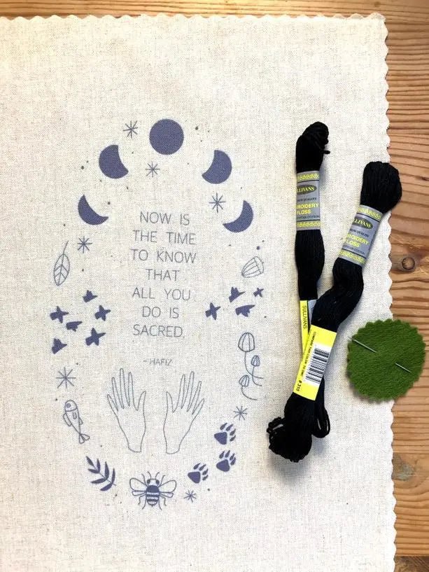 Hafiz Embroidery Kit - My SensibiliTeas - embroidery kit from budgiegoods