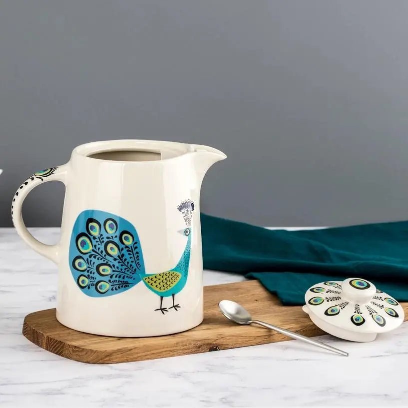 Handmade Ceramic Peacock Teapot - My SensibiliTeas - peacock tea pot from Hannah Turner LTD