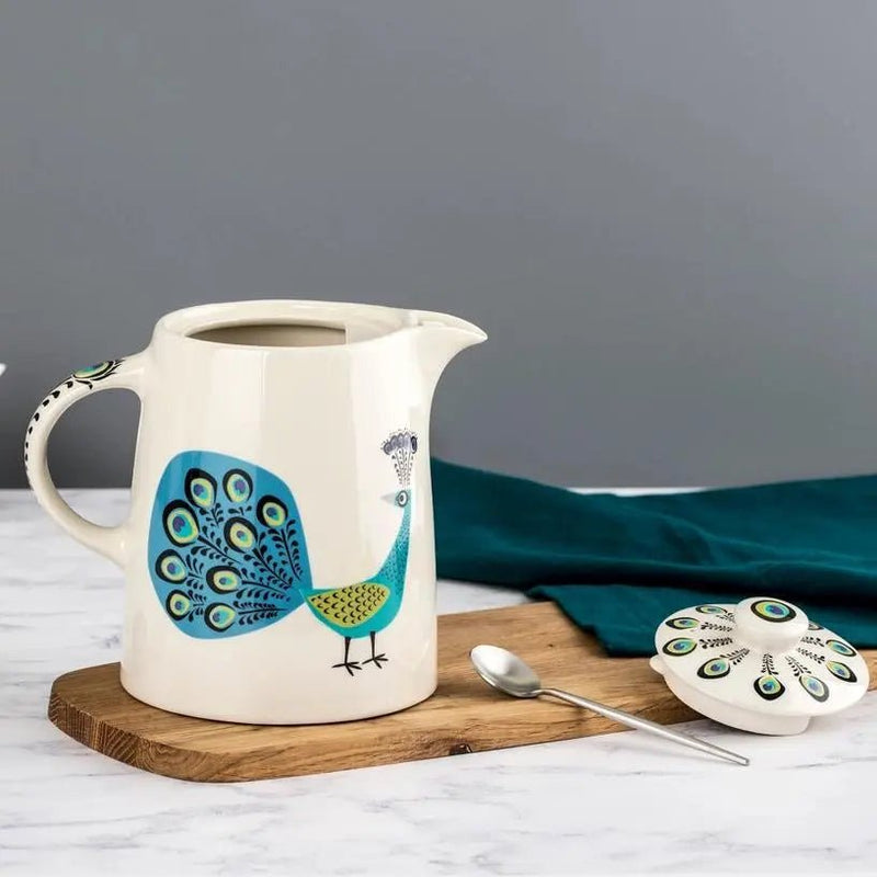 Handmade Ceramic Peacock Teapot - My SensibiliTeas - peacock tea pot from Hannah Turner LTD