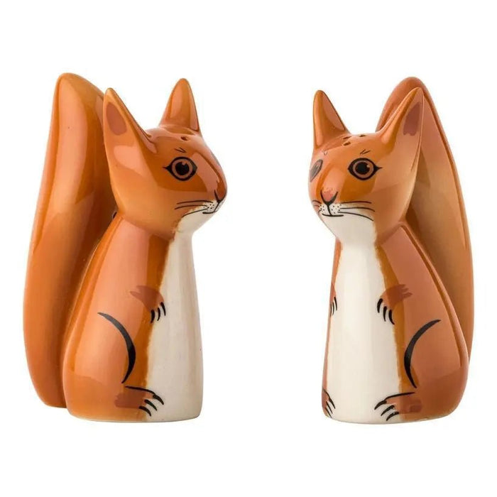 Handmade Ceramic Squirrel Salt and Pepper Shakers - My SensibiliTeas - Squirrel Salt & Pepper Shakers from Hannah Turner LTD