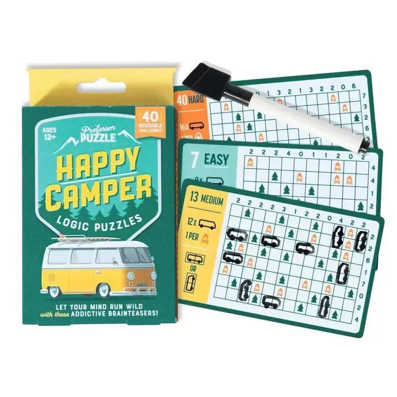 Happy Camper Logic Puzzles - My SensibiliTeas - puzzle from Professor Puzzle USA, Inc.