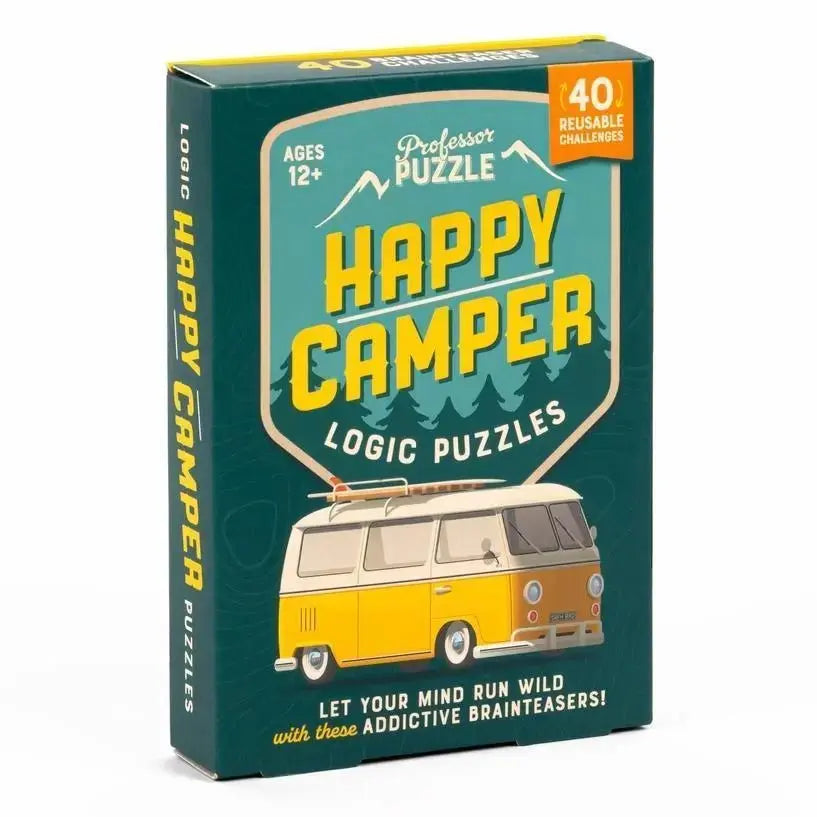 Happy Camper Logic Puzzles - My SensibiliTeas - puzzle from Professor Puzzle USA, Inc.