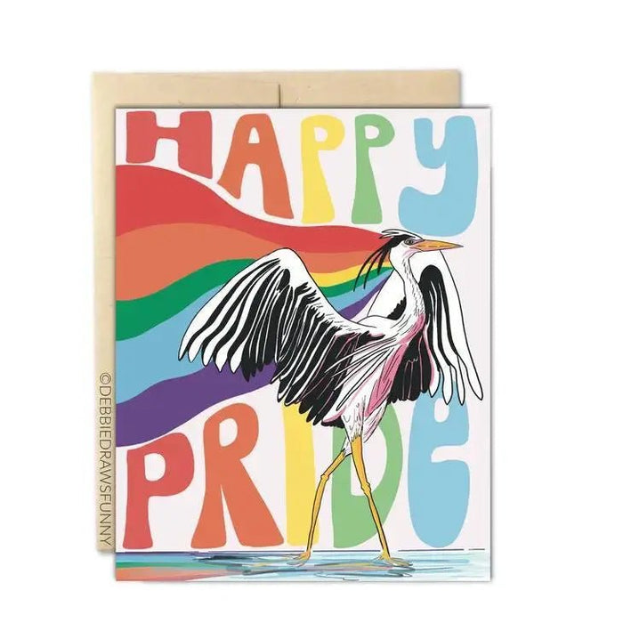 Happy Pride Greeting Card - My SensibiliTeas - just because greeting card from Debbie Draws Funny