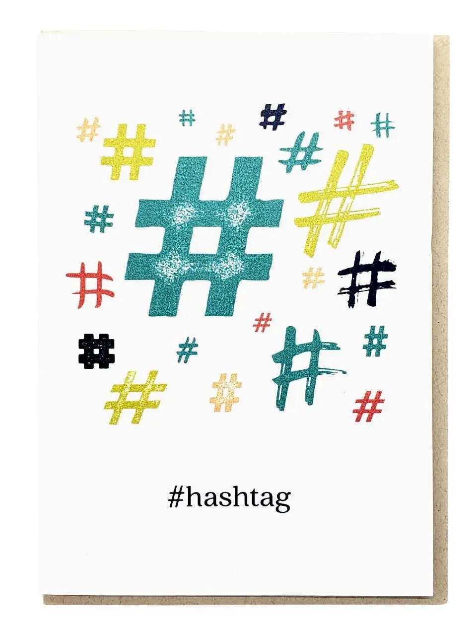 Hashtag Greeting Card - My SensibiliTeas - greeting card from Sidekick Creative