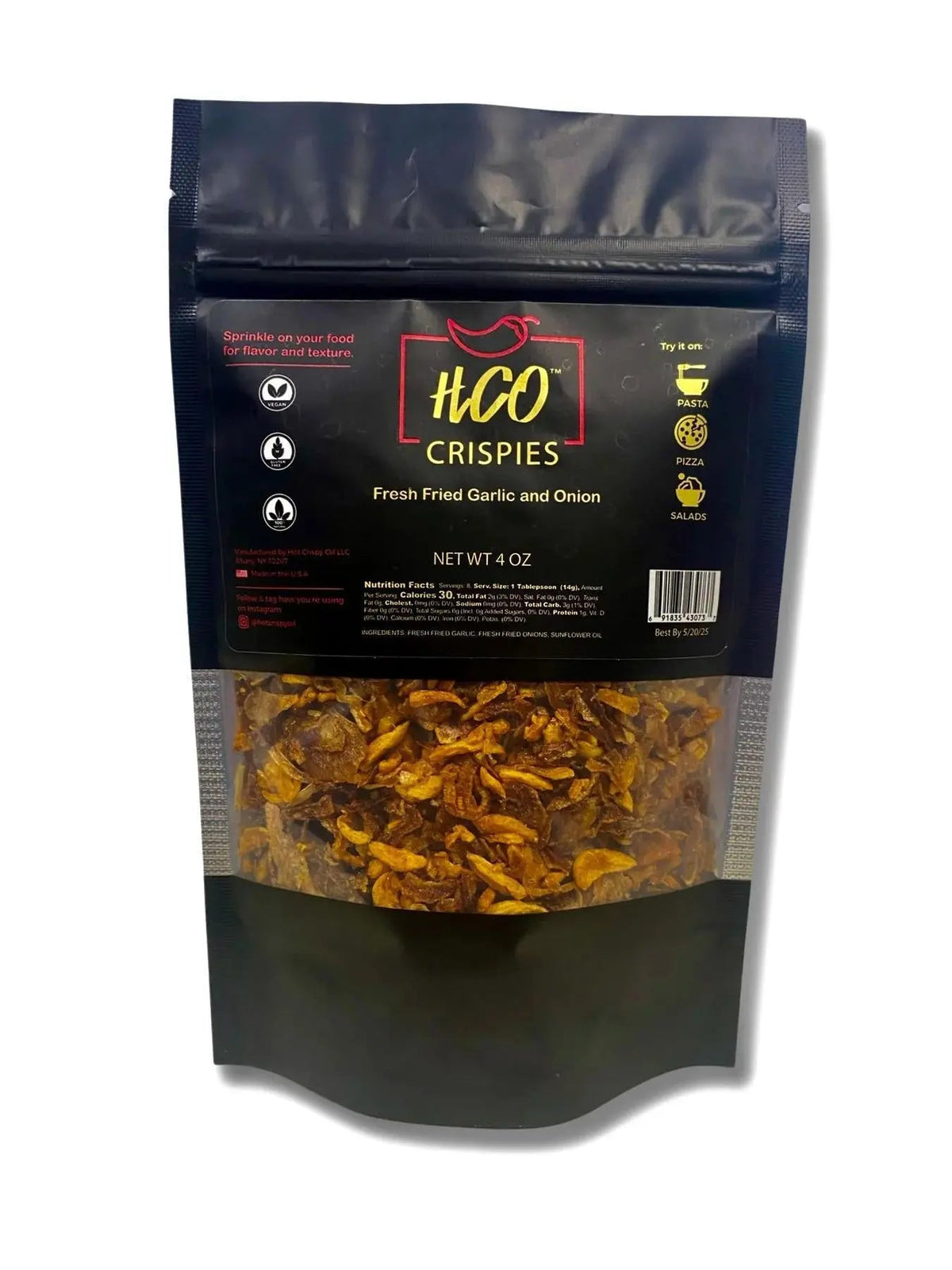 HCO Crispies - Fried Garlic and Onion - My SensibiliTeas - salad topping from Hot Crispy Oil