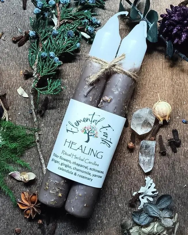 Healing Herbal Intention Candles - My SensibiliTeas - intentional candles from Elemental Earth Shop