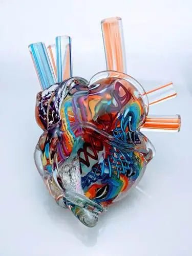Heart of Glass - My SensibiliTeas - hand blown glass from Tropical Iceberg Glass