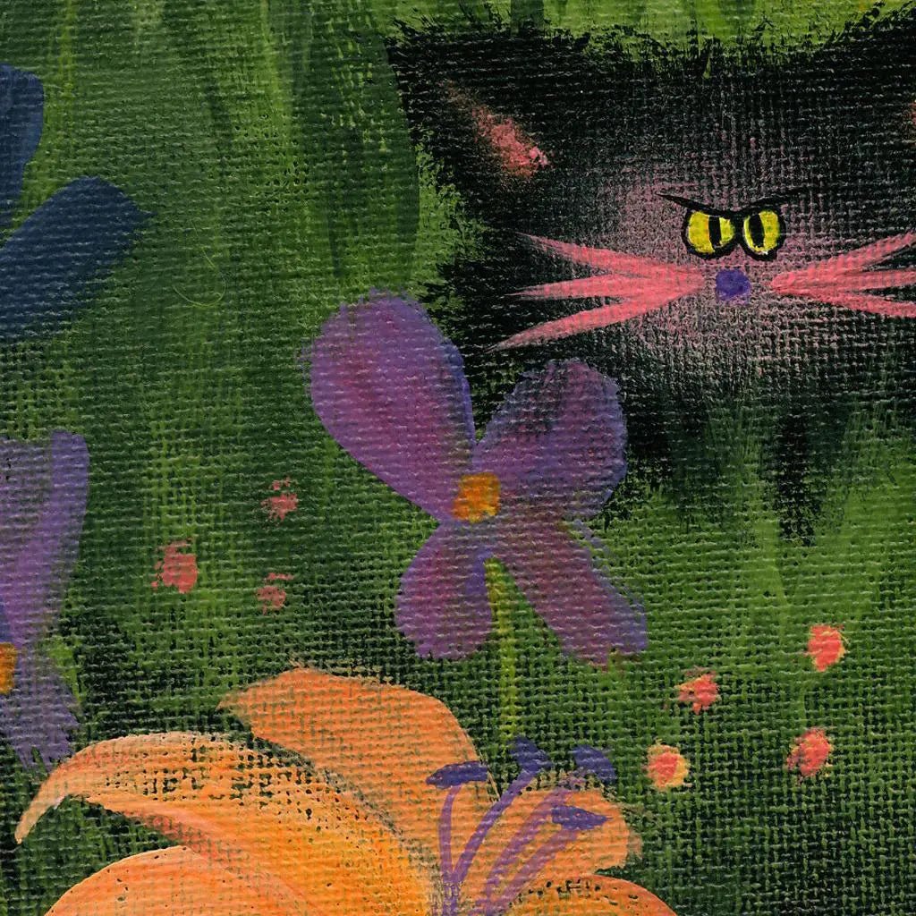 Herd of Kitties Matted Print - My SensibiliTeas - Wall Art from Cranky Cat Collection