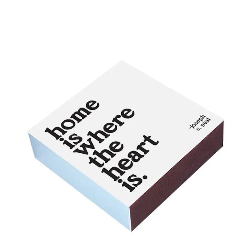 Home Is Where The Heart (Joseph C. Neal) Matchbox - My SensibiliTeas - matches from Quotable