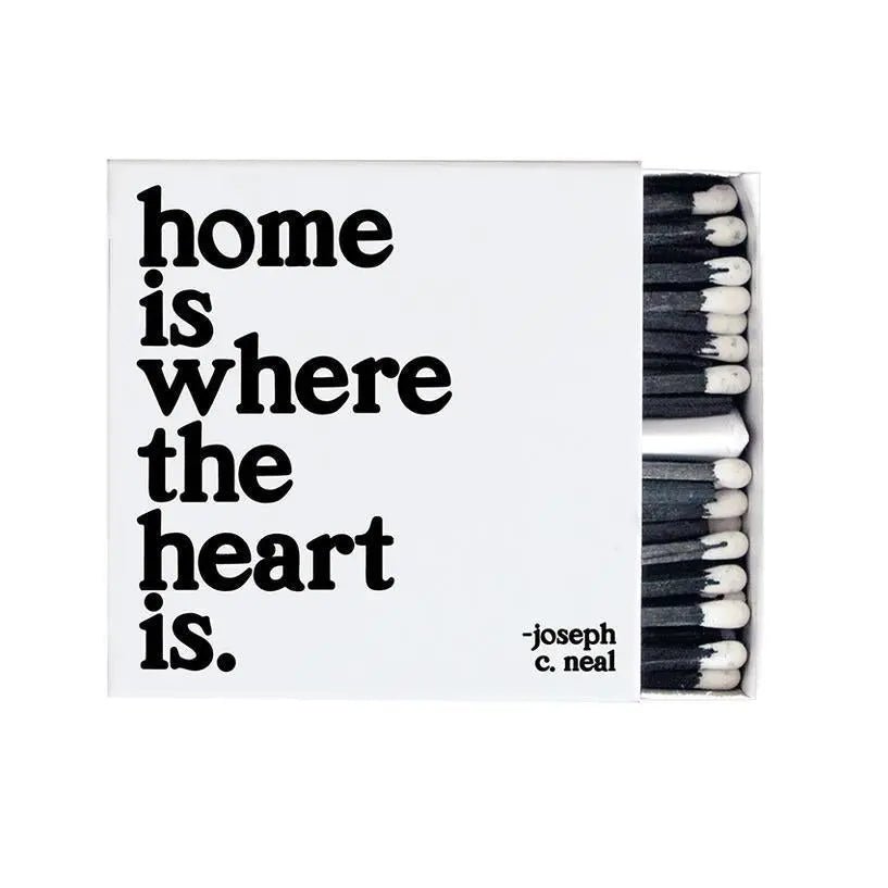 Home Is Where The Heart (Joseph C. Neal) Matchbox - My SensibiliTeas - matches from Quotable