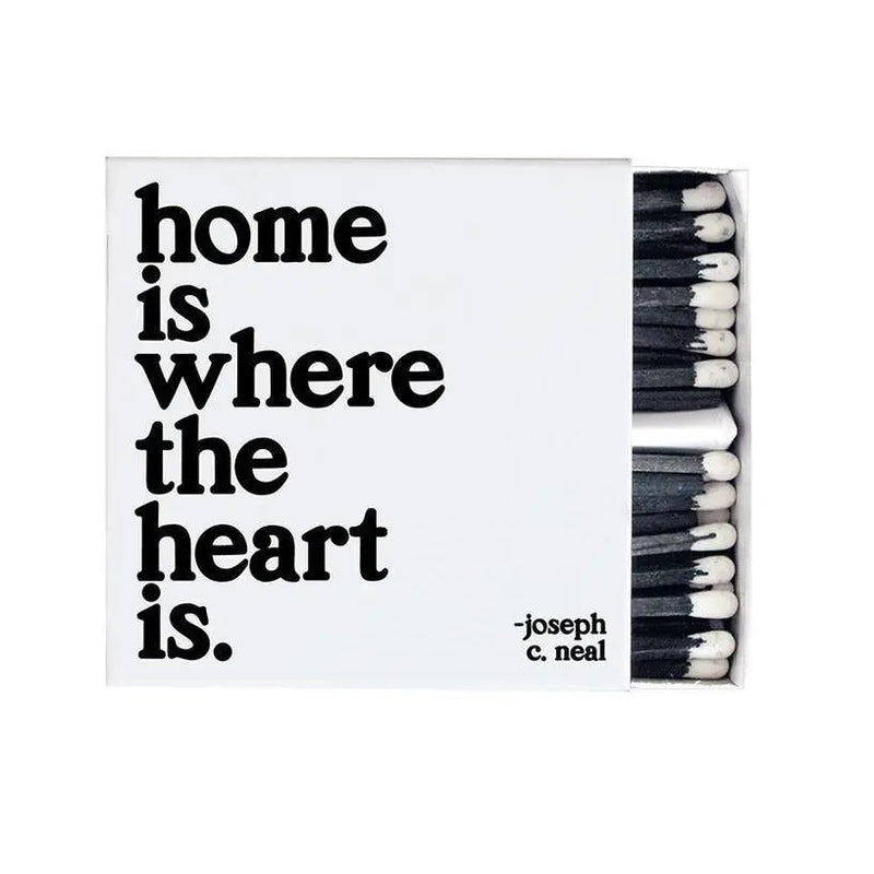 Home Is Where The Heart (Joseph C. Neal) Matchbox - My SensibiliTeas - matches from Quotable