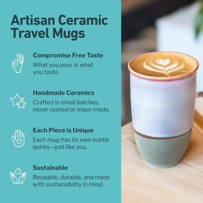 Horizon 12 oz Ceramic Travel Mug - My SensibiliTeas - travel mugs from Nova Ceramics Travel Mugs