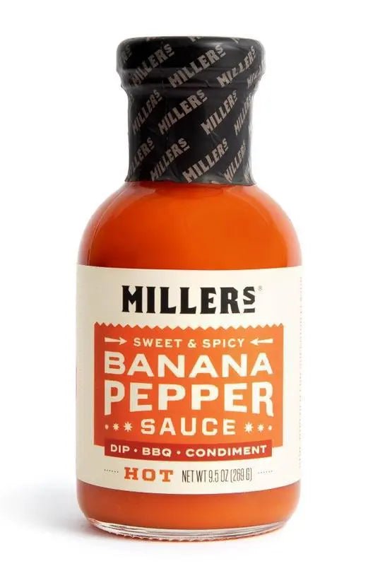 Hot Banana Pepper Sauce - My SensibiliTeas - sweet and spicy hot pepper sauce from Miller's