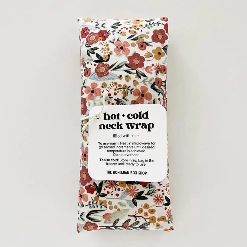 Hot & Cold Therapy Neck Wrap - Earth Botanicals - My SensibiliTeas - rice hot cold therapy from Bohemian Box Shop