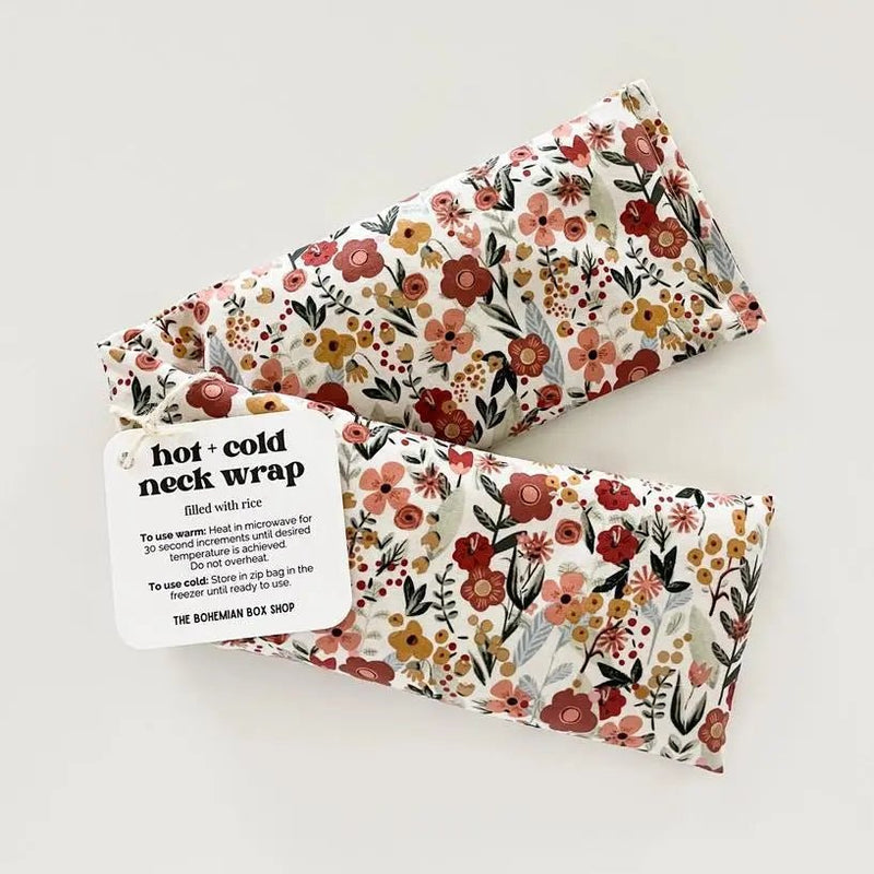 Hot & Cold Therapy Neck Wrap - Earth Botanicals - My SensibiliTeas - rice hot cold therapy from Bohemian Box Shop