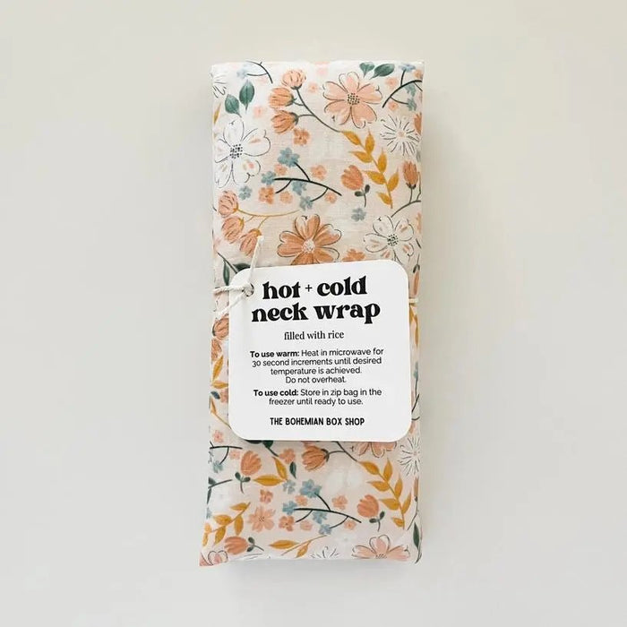 Hot & Cold Therapy Neck Wrap - Peach Bella Floral - My SensibiliTeas - rice hot cold therapy from Bohemian Box Shop