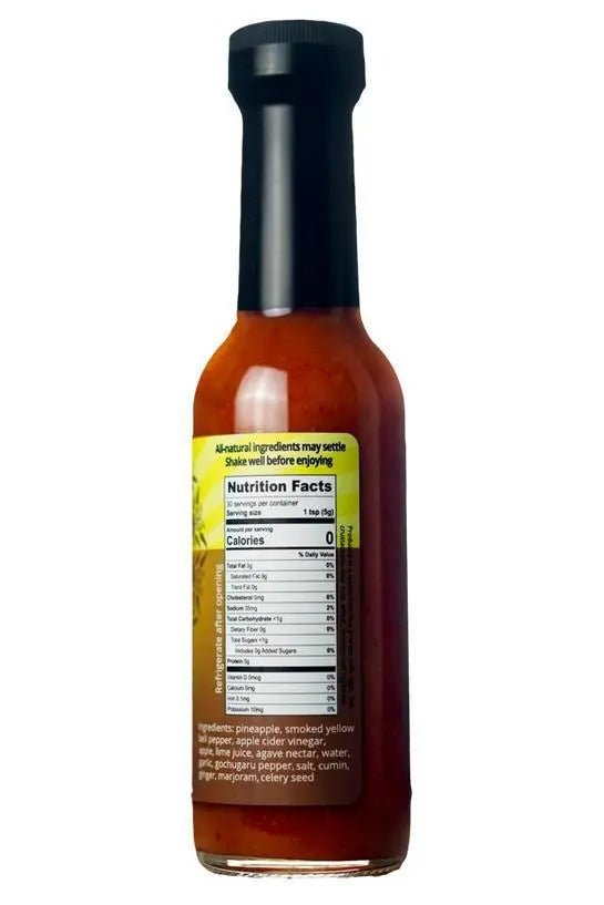 Huhū Piña - My SensibiliTeas - mild hot sauce from Karma Sauce