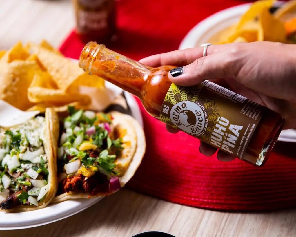 Huhū Piña - My SensibiliTeas - mild hot sauce from Karma Sauce