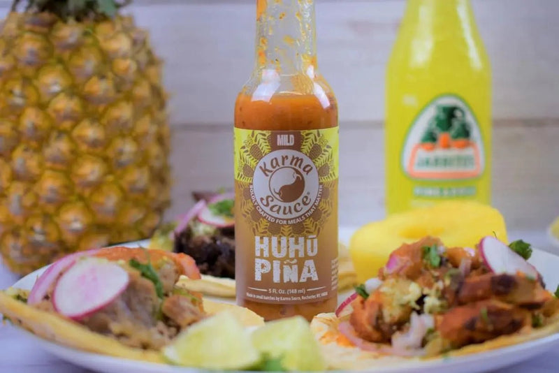 Huhū Piña - My SensibiliTeas - mild hot sauce from Karma Sauce