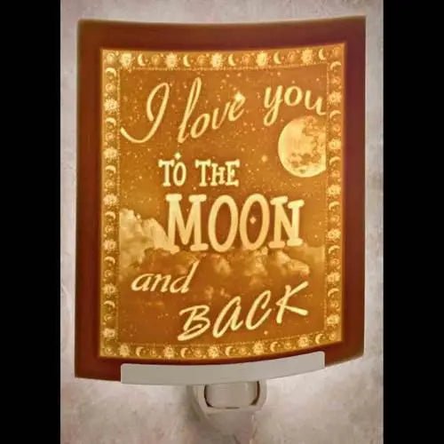 I love you to the Moon and Back Nightlight - My SensibiliTeas - nightlight's from The Porcelain Garden