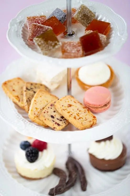 Individual Shortbreads with Hawaiian Fruits - My SensibiliTeas - Tropical shortbread from Maui Fruit Jewels
