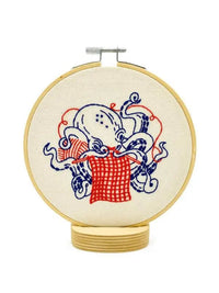 Industrious Octopus - My SensibiliTeas - nautical embroidery kit from Hook, Line & Tinker