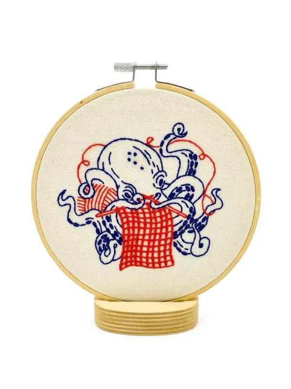 Industrious Octopus - My SensibiliTeas - nautical embroidery kit from Hook, Line & Tinker