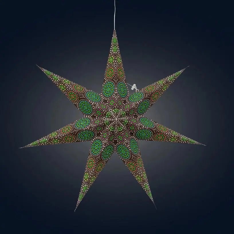 Kaleidoscope Star Lantern - 7 Point, 23 inch - My SensibiliTeas - star lantern from Artschatz