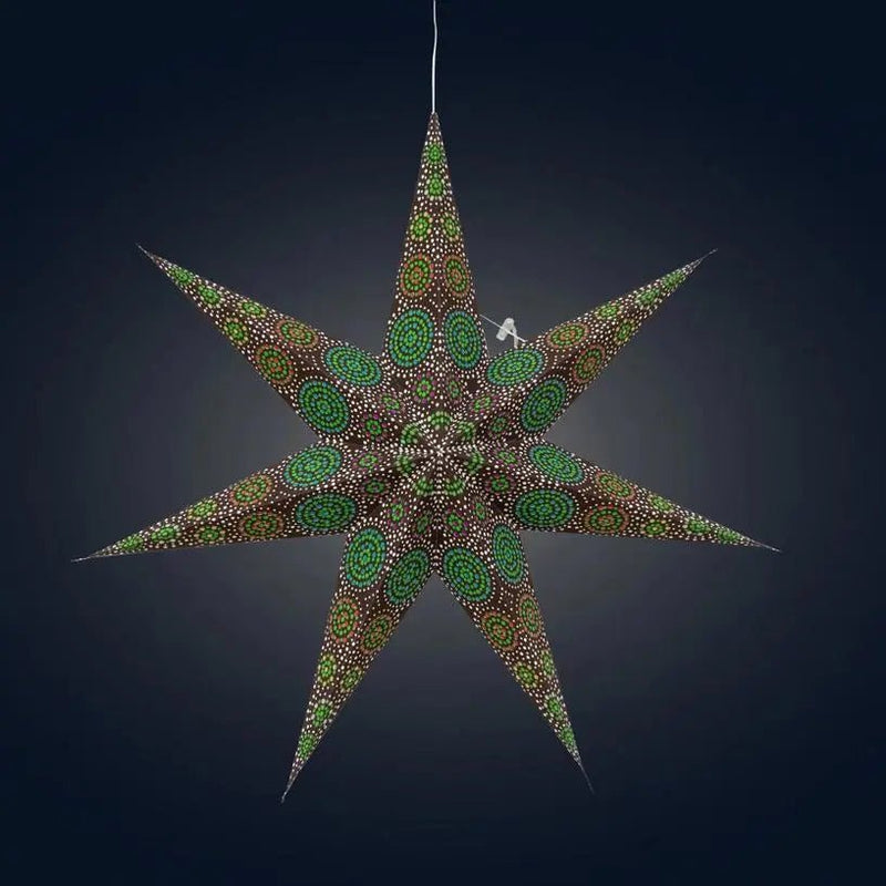 Kaleidoscope Star Lantern - 7 Point, 23 inch - My SensibiliTeas - star lantern from Artschatz