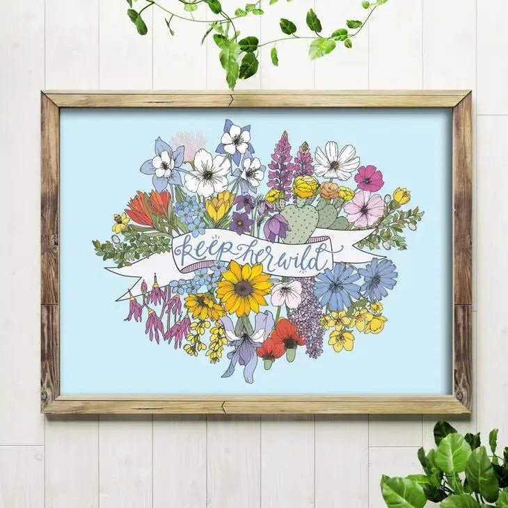 Keep Her Wild Art Print - My SensibiliTeas - Wall Art from Billie Claire Handmade