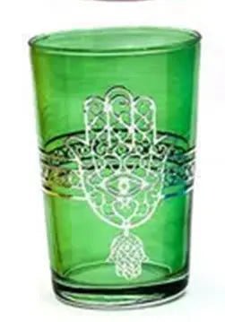 Kounouz Tea Glasses Mix, Silver - My SensibiliTeas - colorful tea cup from Casablanca Market