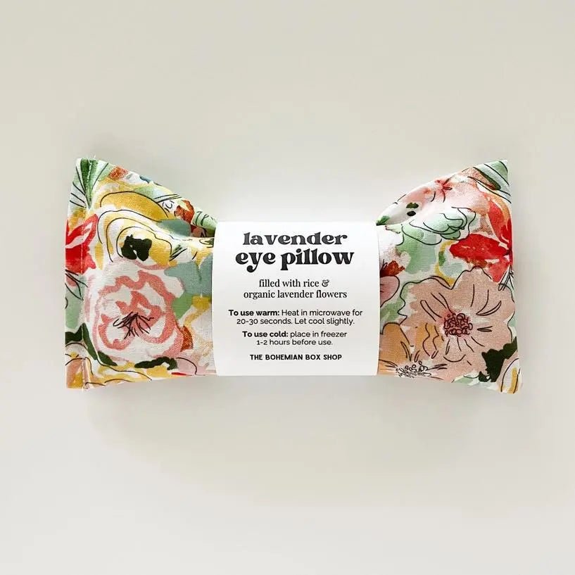 Lavender Eye Pillow - Packed Watercolor Floral - My SensibiliTeas - lavender eye pillow from The Bohemian Box Shop