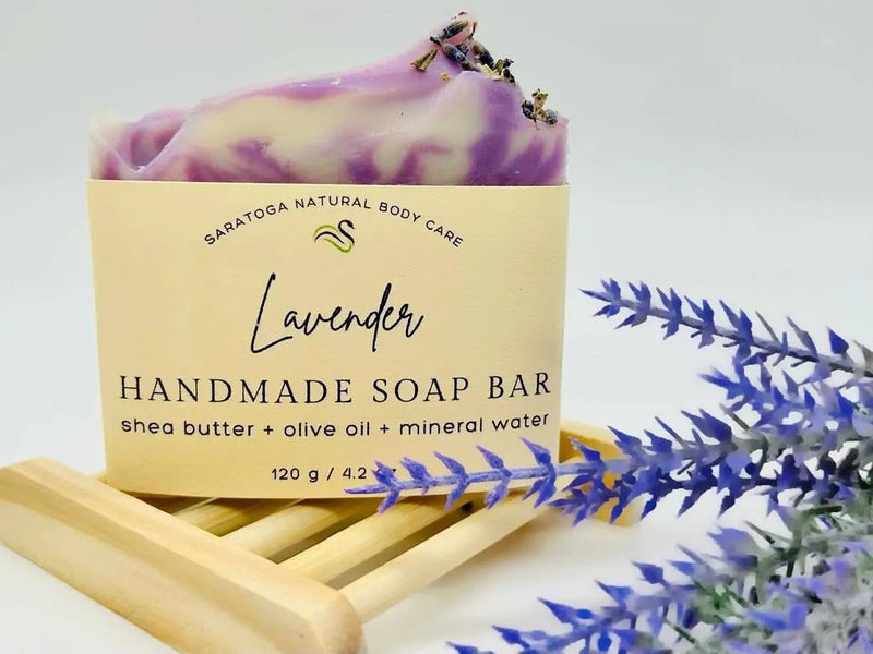 Lavender Handmade Soap Bar VEGAN COLD PROCESS - My SensibiliTeas - bar soap from Saratoga Natural Body Care LLC