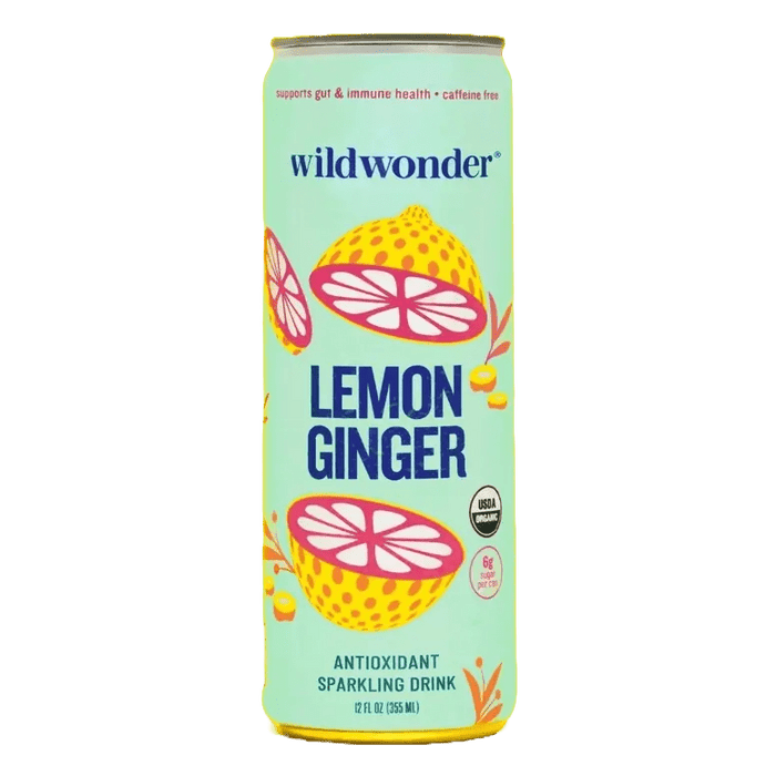 Lemon Ginger Sparkling Antioxidant Drink - My SensibiliTeas - herbal beverage from wildwonder